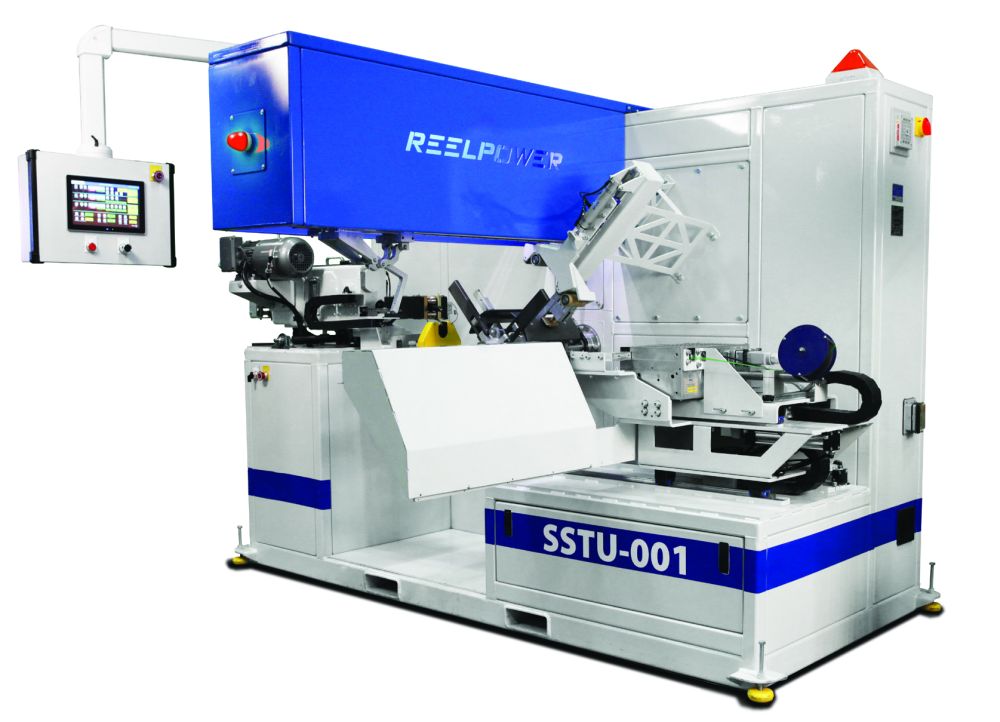 Single Spindle Take-Up with Automatic Cutter, Coiler & Bander