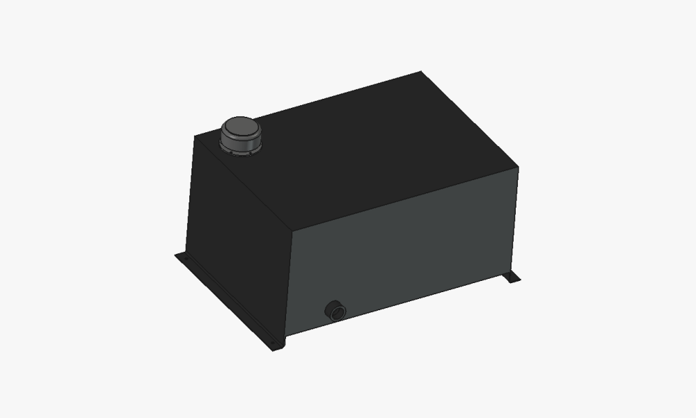 HYDRAULIC RESERVOIR, HRES-020A CUSTOM 10 GALLON ROM P/N 12985-01