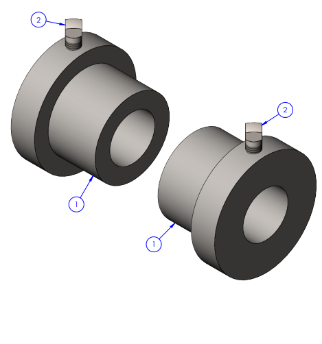 Arbor Bushing Mk3 2.5” O.D. P/N 0100-444*