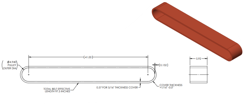 BELT, PULLER  NP0167-08 