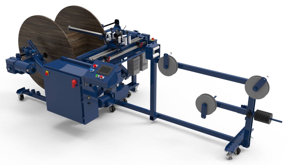 SP-WKT3: Automatic In-Line Mobile Shaftless Take-up Machine