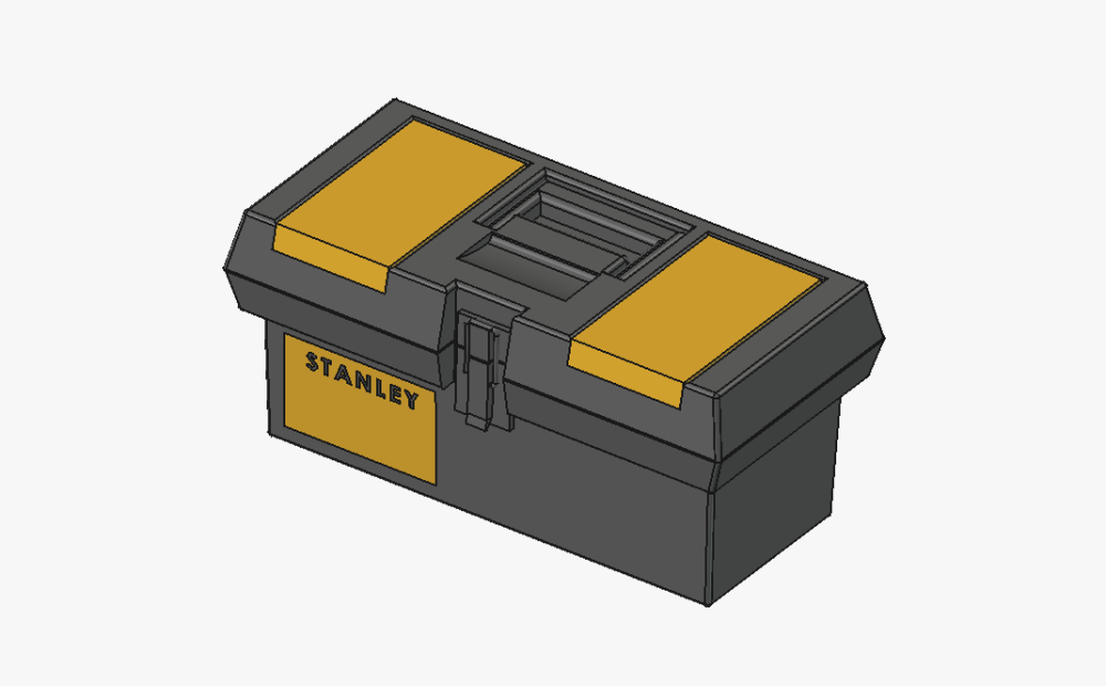 PLASTIC PORTABLE TOOLBOX 7-13/64
